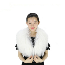 Large real genuine Mongolian Fur Collar Scarf Fur Shawl Wrap